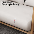 Close-up of loveseat seat cushion with 