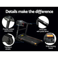 Everfit 2HP detail features dark version showing frame, grip with sensor, wheels and running board