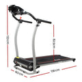 Everfit 340mm electric treadmill dimensions 136cm length 82.5cm width 133cm height with measurements