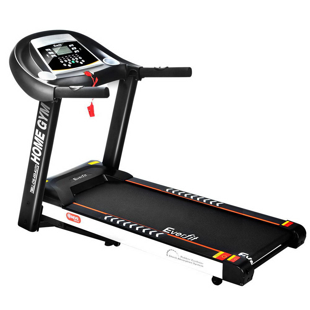 treadmill side view console handrails safety key