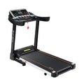 treadmill side view console handrails and safety key display