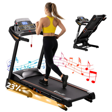 everfit treadmill 480mm on gradient background