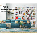 Furniture tipover warning label with safety instructions and anchor device diagram