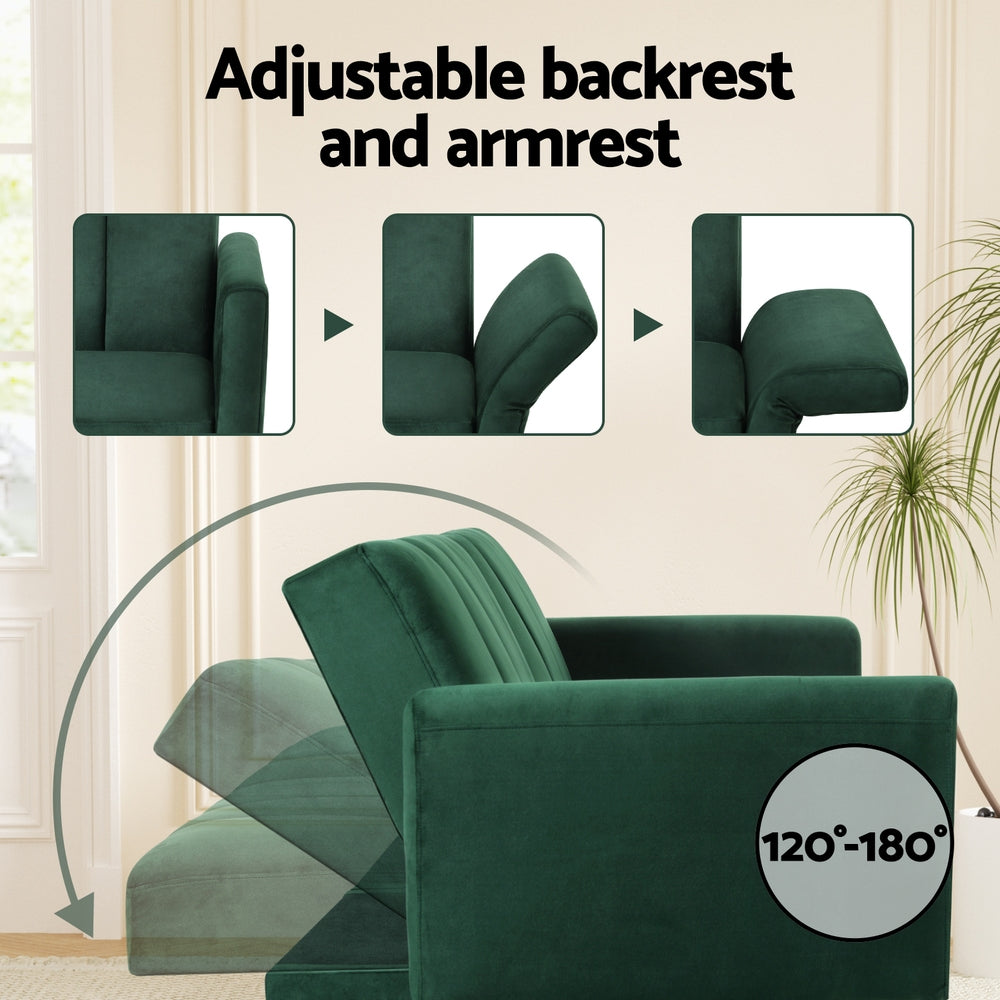 Infographic showing adjustable backrest and armrest positions from 120 to 180 degrees