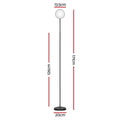 LED floor lamp dimensions diagram: 171cm total height, 13.5cm round head, 20cm base diameter, 126cm pole