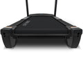 Apex 2 treadmill rear view displaying black running belt underside and metal support frame on white background