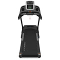 Lifespan Apex 2 treadmill overhead view showing running belt surface, console frame and handrails