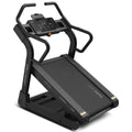 Lifespan Everest 3 treadmill three-quarter view with black frame, LED console and padded handles