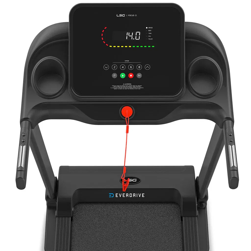 Focus C1 console display with metrics