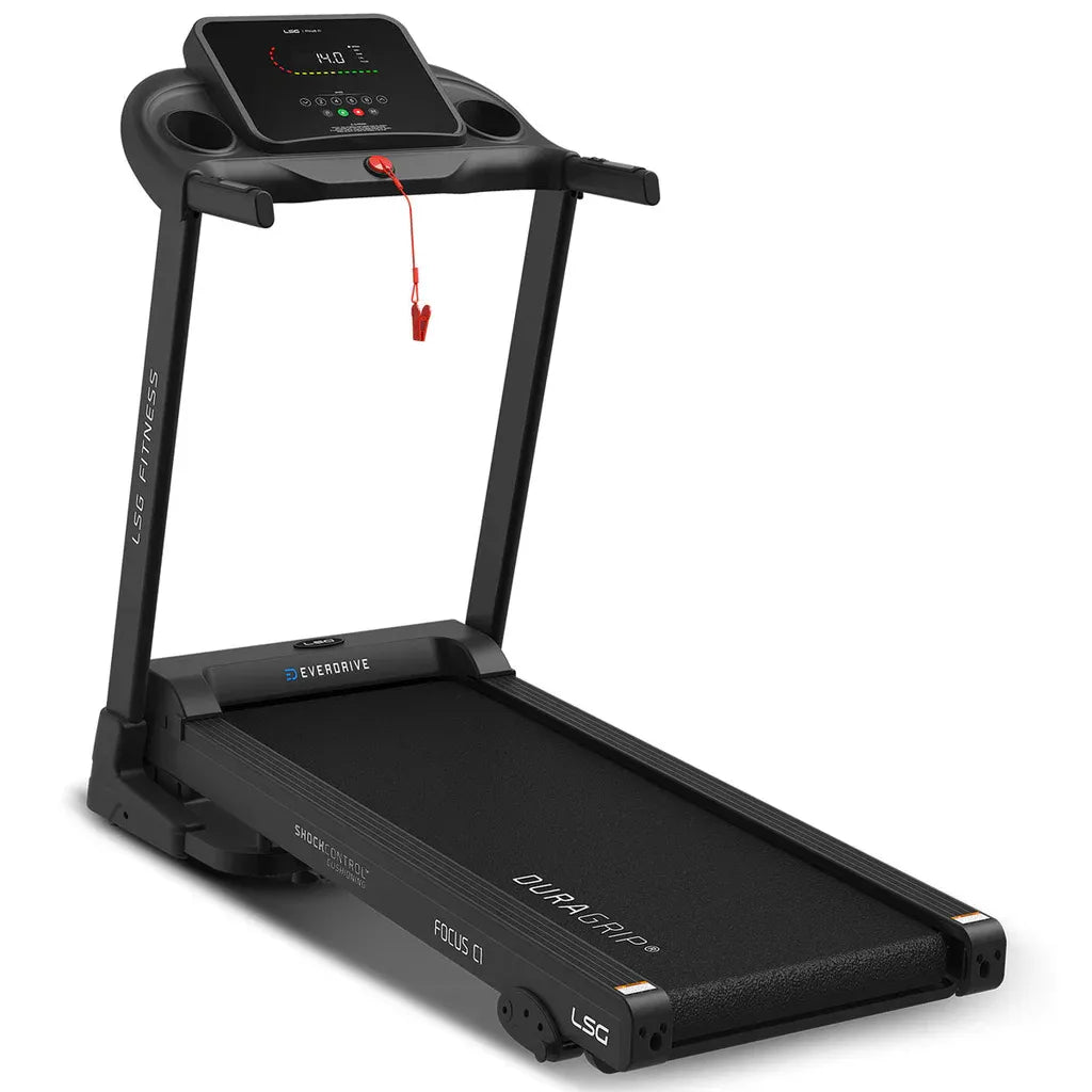 Lifespan Focus C1 treadmill on white background