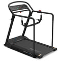Lifespan Reformer 2 rehabilitation treadmill with black frame, extended handles and LED console