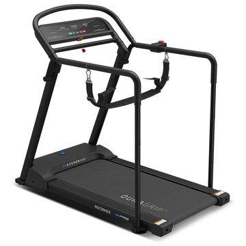 Lifespan Reformer 2 rehabilitation treadmill with black frame, extended handles and LED console