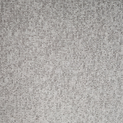 Close-up of light grey textured knit fabric on 3-seater sofa showing woven weave pattern