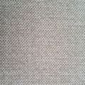 Close-up of light grey woven fabric texture on 3-seater sofa seat and backrest