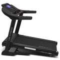 LSG Stride M3 treadmill top-down view of DuraGrip running belt showing frame rails and running surface on white background