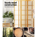 Natural 3-panel shoji screen NZ pine construction lifestyle with quality wood selection and crafting close-ups