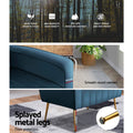 Navy wingback chair infographic: wood density specs, 