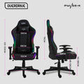 Overdrive Pulse-X gaming chair dimensions: 56cm wide back 68cm at armrests 52cm seat 70cm base 123-133cm tall 78cm deep