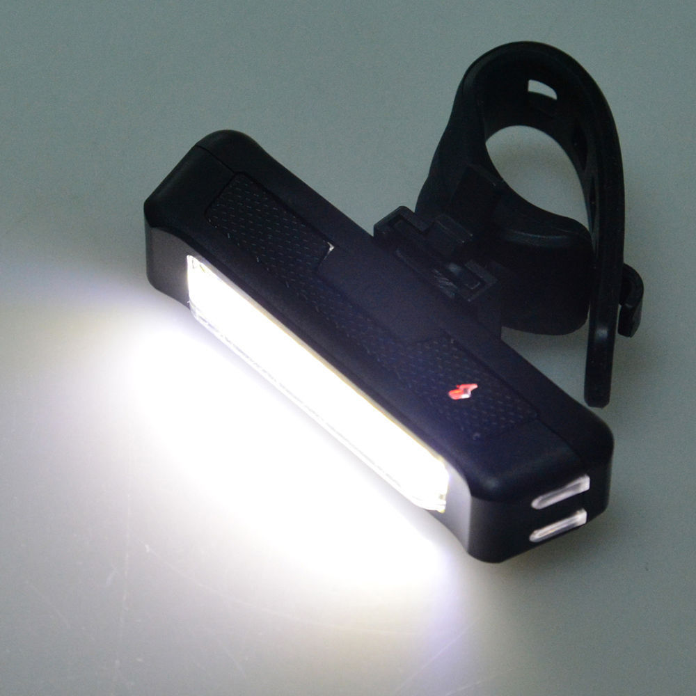 USB Rechargeable LED Bike Light Set Front and Rear Taillight IPX4 Waterproof 5 Modes