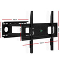 Full-motion single-arm TV bracket dimension diagram 43cm arm 65cm wall plate 43cm height 19cm TV plate 16cm arm width