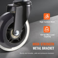VEVOR caster wheel high-strength metal bracket: high carbon steel and 130 lbs max load capacity, dark grey background