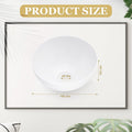 White dome lamp shade product size diagram showing 190mm diameter, 100mm height and 42mm central hole