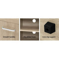 White glossy LED TV unit 200cm 2 storage drawers diagram 62x30x11cm with smooth metal runners