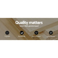 White and oak large stepped TV unit side profile showing lower three-door cabinet below extended top shelf