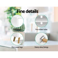 White Scandi TV unit fine details safe edges pre-drilled holes pine angled legs and heavy-duty fixings