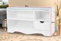 White shoe storage bench dimensions in room setting: 80cm wide, 45cm tall, 30cm deep, grey PU cushion