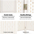 White woven paper rope room divider features white woven texture close-up silver hinge compact woven edges and steady stands