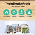 E1 MDF material features: heat insulation, odourless, great stability, eco-friendly; styled table top with photo frames